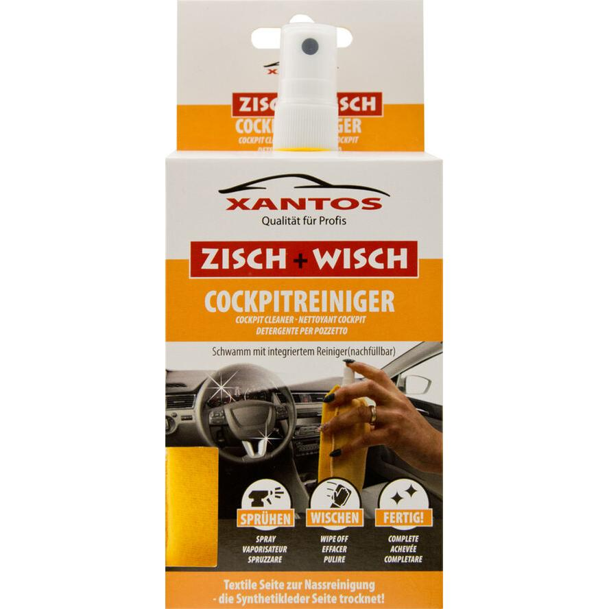 XANTOS Zisch&Wisch - Cockpitreiniger im Reinigungstuch 40ml (514213) (514213)