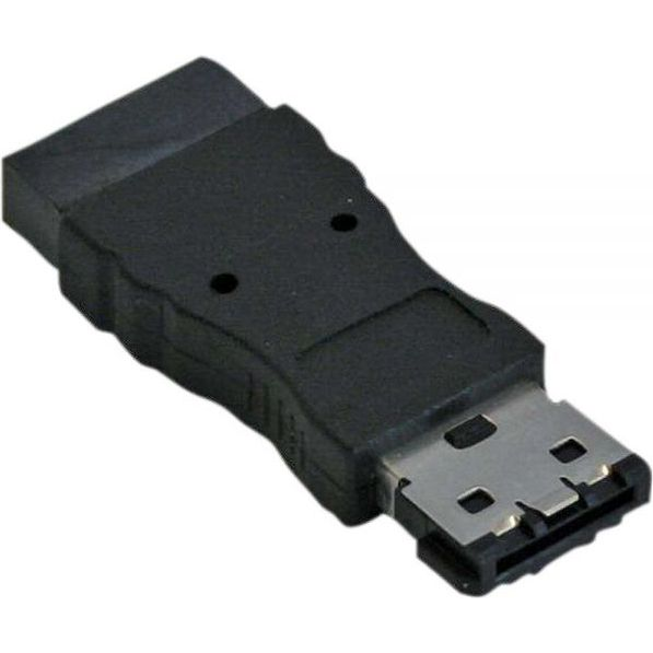 InLine 4043718135899 adattatore per inversione del genere dei cavi eSATA SATA Nero
