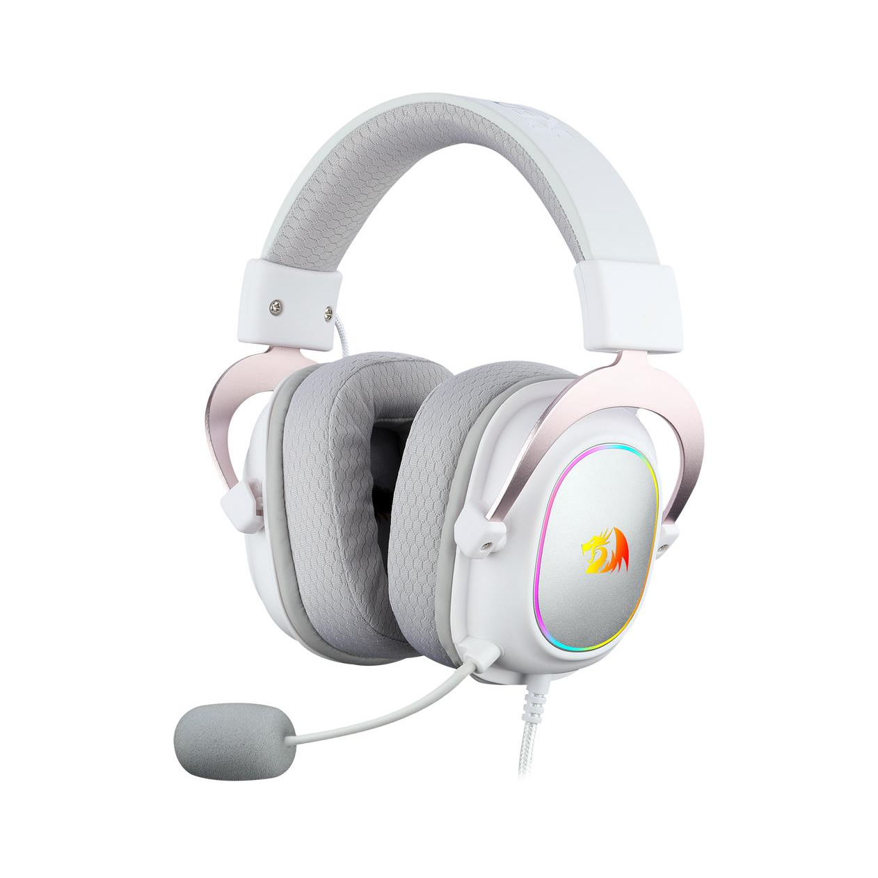 Слушалки Redragon H510 Zeus X — H510W-RGB, бели