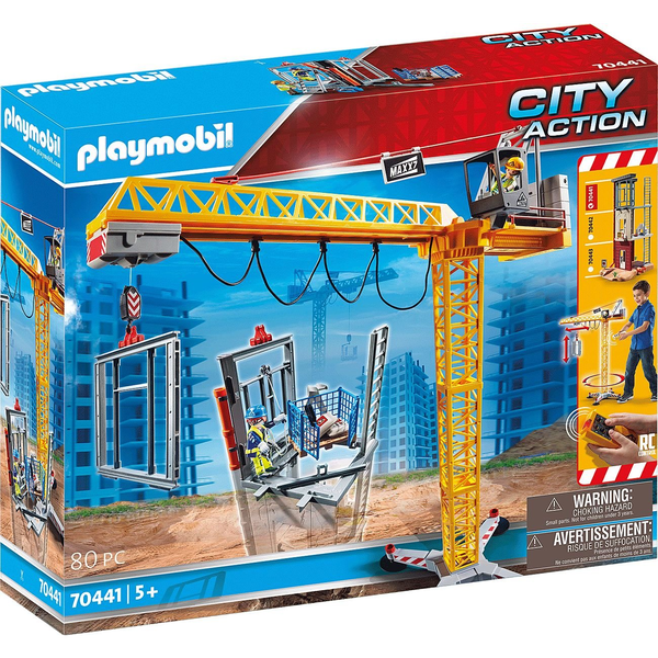 Playmobil: Városi forgatag - Távirányítós építkezési daru (70441)