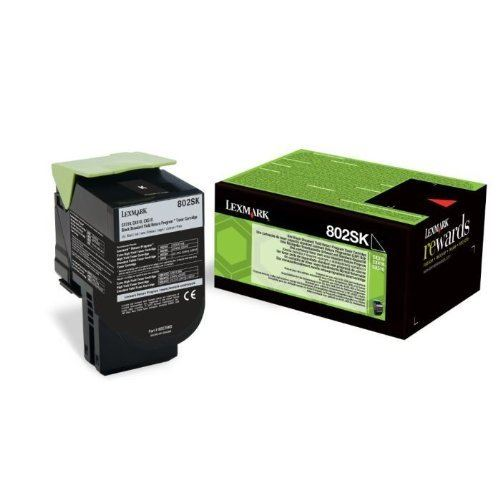 Lexmark 802SK cartuccia toner 1 pz Originale Nero