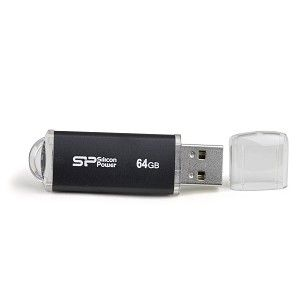 Silicon Power SP064GBUF2M01V1K Ultima II-I 64GB, 64 GB, USB Type-A, 2.0, Cap, 10 g, Black