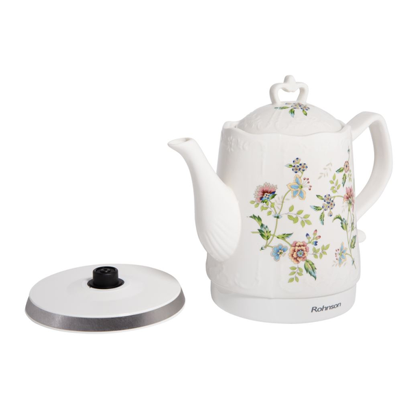 Ceainic electric ceramic Rohnson R-7804, 1,5 litri, alb
