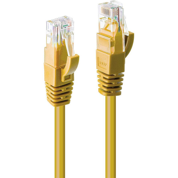 Lindy 48065 netværkskabel Gul 5 m Cat6 U/UTP (UTP)