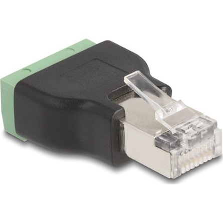 DELOCK RJ45 Stecker zu Terminalblock Adapter 4 Pin