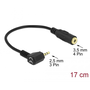 Delock sztereó 2.5 mm jack apa > 3.5 mm jack anya kábel 17cm (65674)