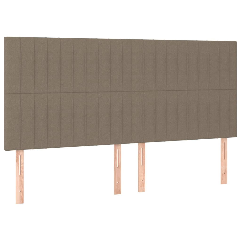 4 db tópszínű szövet fejtámla 100x5x78/88 cm (3116596)