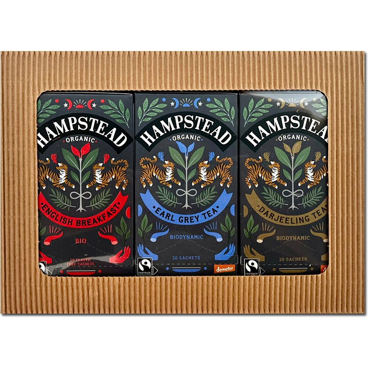 Hampstead Tea BIO Ajándékcsomag fekete teákból 3 × 20 db (1234567000102)