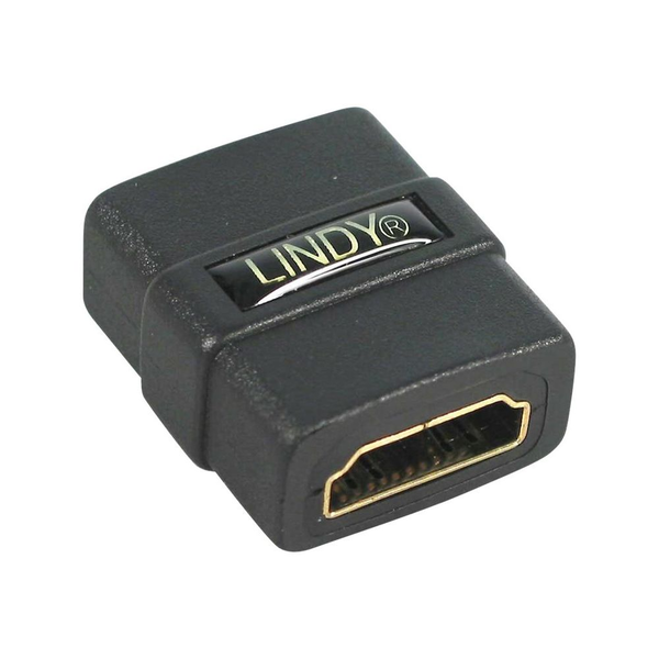 Lindy 41230 tussenstuk voor kabels HDMI Zwart