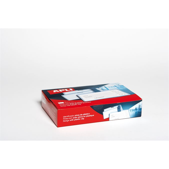 Apli 90×55 mm Névkitűző csíptetővel (25 db) (11740)