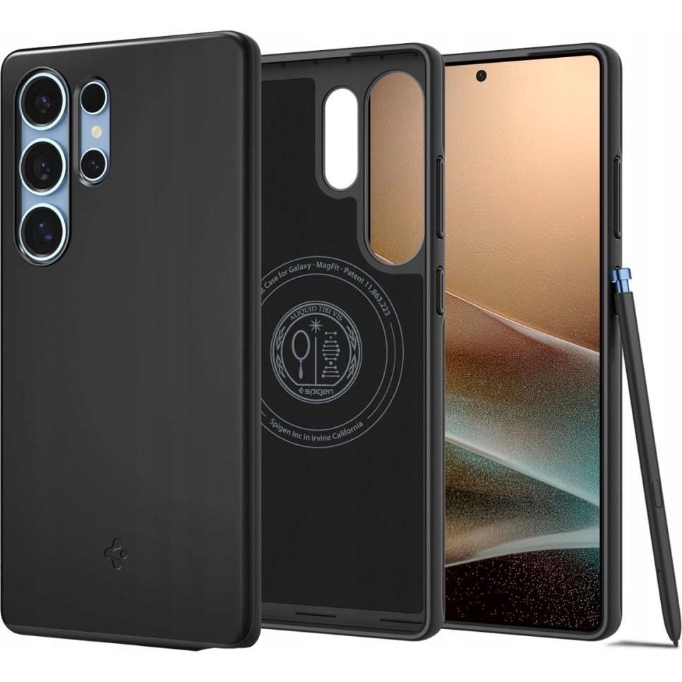 Spigen Thin Fit Mag Samsung Galaxy S25 Ultra Magsafe Telefon tok - Fekete (8809971237772-ACS08946)