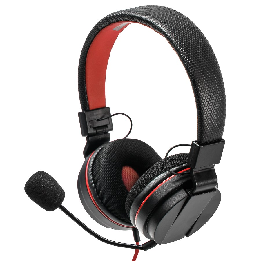 Snakebyte Head:Set S Nintendo Switch Vezetékes Gaming Headset - Fekete/Piros (SB913112)