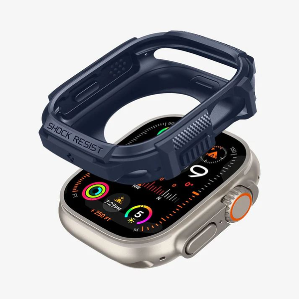 Spigen Rugged Armor Apple Watch Ultra (49mm) tok sötétkék (ACS07382)