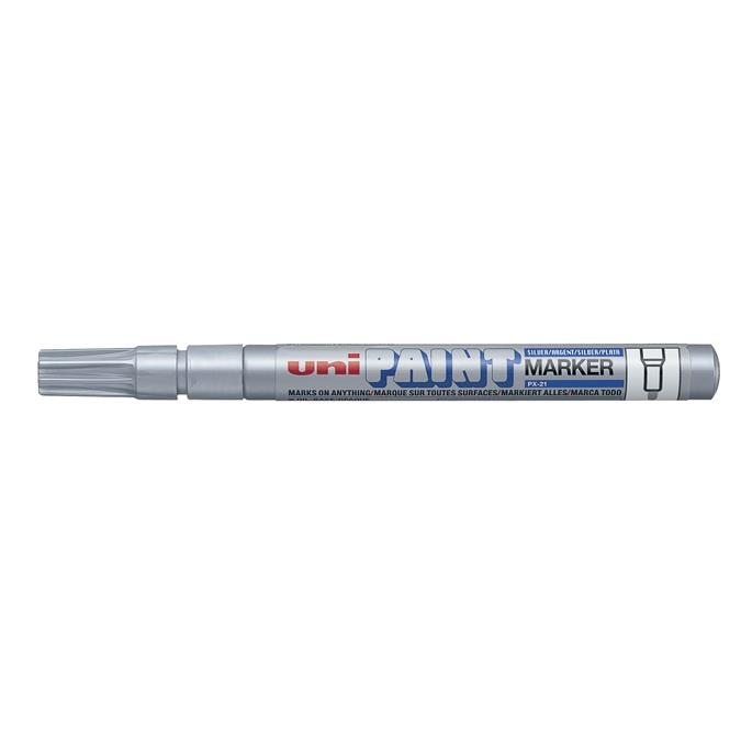 Uni PX-21 0.8-1.2mm Lakkmarker - Ezüst (PX-21(L) SILVER(EU))