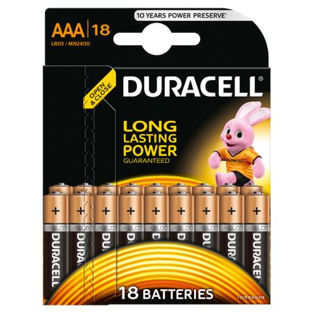 Duracell Basic DL Alkáli mini Ceruzaelem AAA 18db (MN2400B18) (MN2400B18)