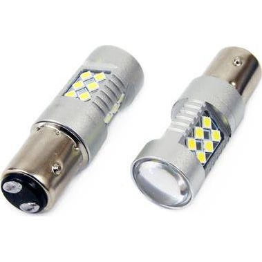 Żarówki Led Canbus 3030 24smd 1157 Bay15d P21/5w Fehér 12v 24v Amio-01438 (AMI-01438)