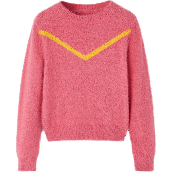 Gyerek pulóver kötött régi rózsaszín 116