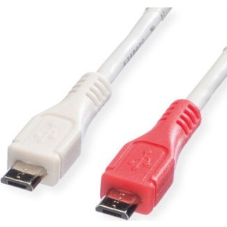 VALUE USB 2.0 napájací kábel, micro USB B(M) - micro USB B(M), 0,3 m