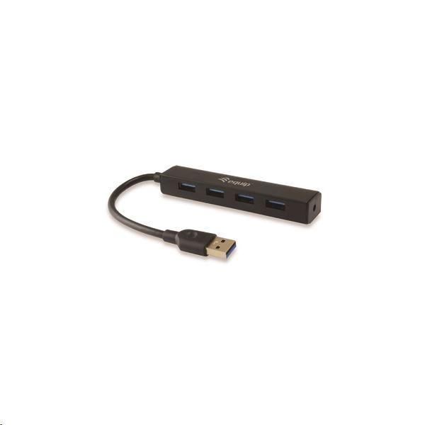 Equip USB 3.0 Hub 4port fekete (128953) (Equip 128953)