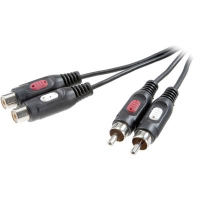 SpeaKa Professional Audio kabel 2x RCA konektor zásuvka 2x RCA 5 m