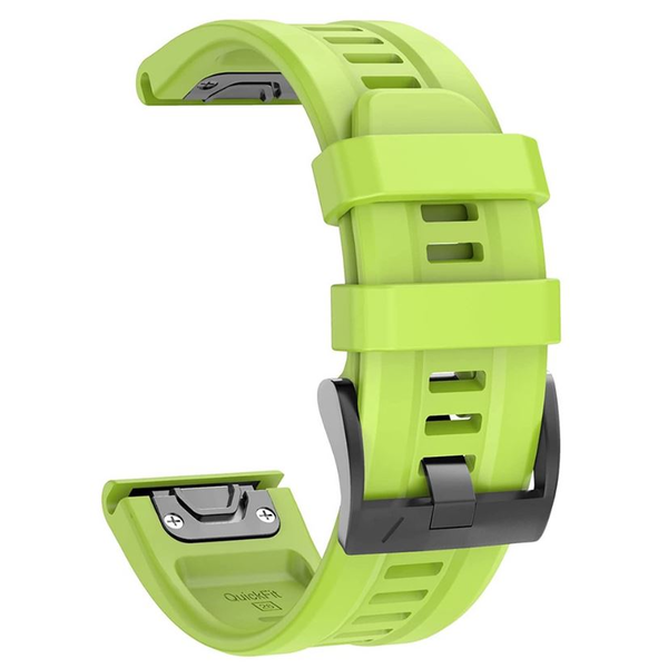 Garmin Fenix7/7Pro/5/6 22mm szilikon óraszíj zöld (CEL-STRAPFENIX722-GR)