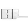 Allocacoc POWERCUBE Power Strip USB modul 2x fehér  (10096/MDUSB2) (10096/MDUSB2)