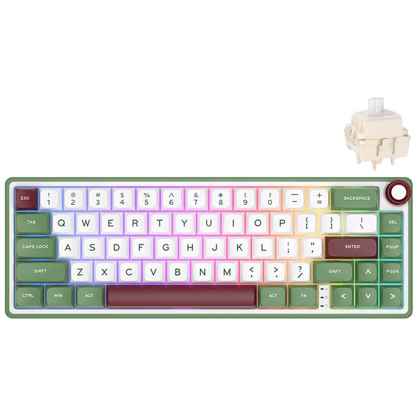ROYAL KLUDGE R65 Green sand Gaming Keyboard Brown switch