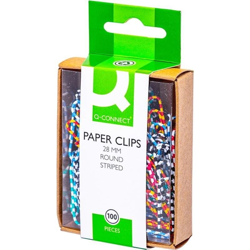 Q-CONNECT 28 mm, kerek - 100 db-os csomag (KF02024)