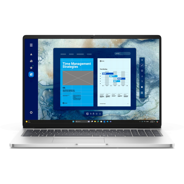 DELL Pro PC16250 Intel Core 5 120U Laptop 40,6 cm (16") Full HD+ 8 GB DDR5-SDRAM 512 GB SSD Wi-Fi 6E (802.11ax) Windows 11 Pro Cseh, Szlovák Platina