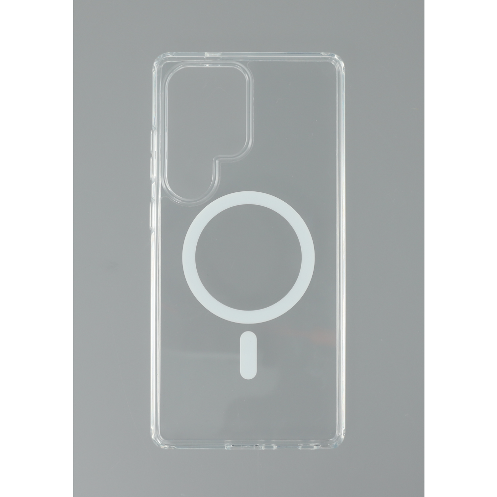 Samsung S25 Ultra Mágneses Szilikon Hátlapvédő Telefontok - Átlátszó (5999112886051)