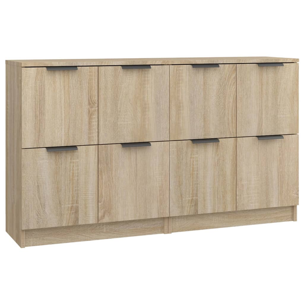 Servante, 2 piese, stejar sonoma, 60x30x70 cm, lemn prelucrat
