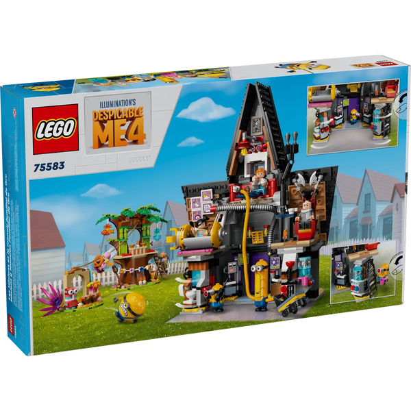LEGO Gru 4 Mi villano favorito Minions y Mansión Familiar de Gru, Juego de construcción +8 años - 75583