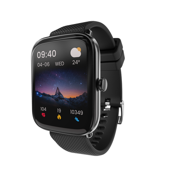 HiFuture FutureFit Zone SmartWatch, Bluetooth 5.0, IP68 Водоустойчивост, Менструален цикъл, Сърдечен ритъм, Ниво на кислород, Кръвно налягане, Спортни режими, Калории, Мониторинг на съня, Тъмносив