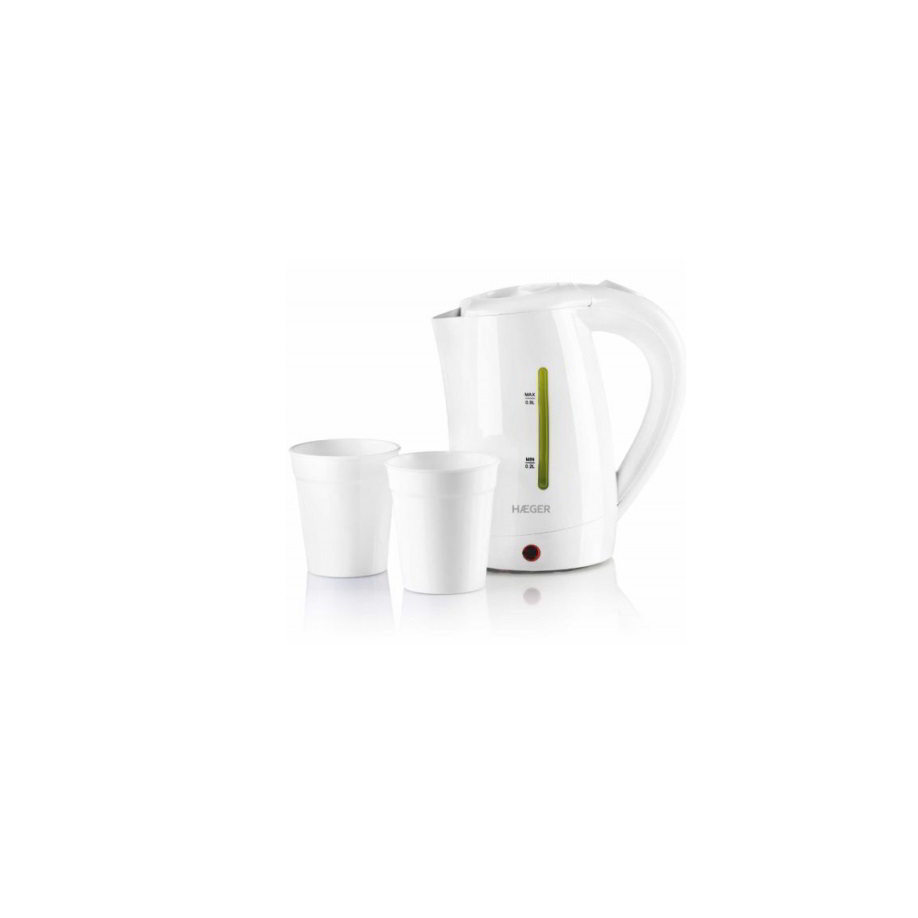 Haeger EK-10W.015A Travel 0.5L Vízforraló - Fehér (EK-10W.015A)
