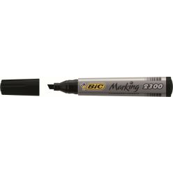 Alkoholos marker, 3,7-5,5 mm, vágott, BIC "ECO 2300" fekete (BONUS 1D14)