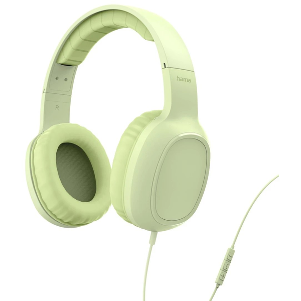 Hama Fun C Auricolare Cablato A Padiglione Musica e Chiamate USB tipo-C Verde