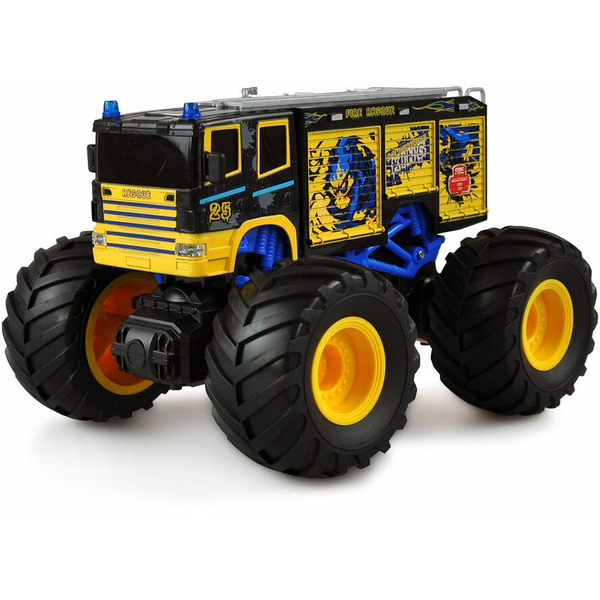 AMEWI RC auto Monster Fire Truck 1:18, RTR žlutý
