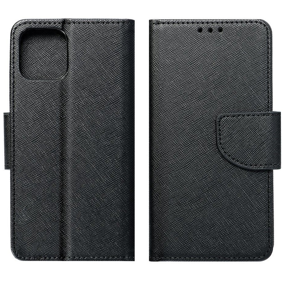 Motorola Moto G14, Oldalra nyíló tok, stand, Fancy Book, fekete (5903396226489)