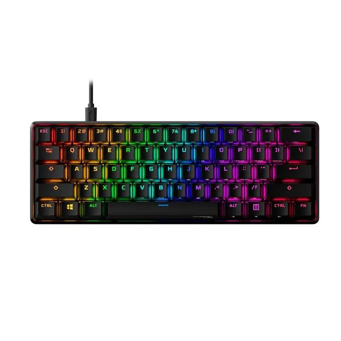 HyperX 60 Alloy Origins AQU Gaming Keyboard klávesnica USB US English Čierna (HKBO1S-AB-US/G / 56R61AA#ABA)