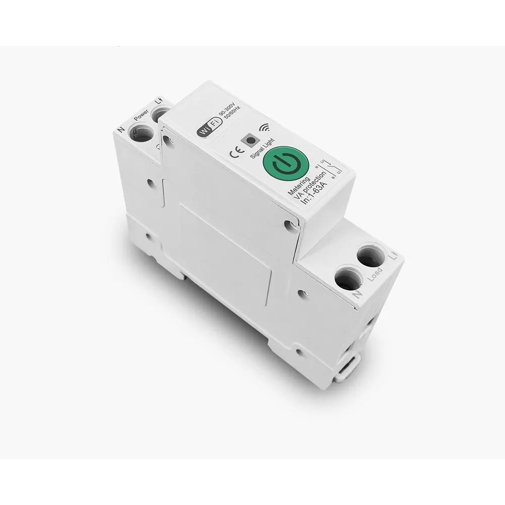 IMMAX NEO Smart egyfázisú elektronikus biztosíték, 1-63 A, fogyasztásmérés, WiFi (07574L)