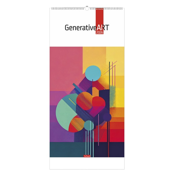 Kalendart 2026 T095 Generative Art falinaptár (26T9500-02A)