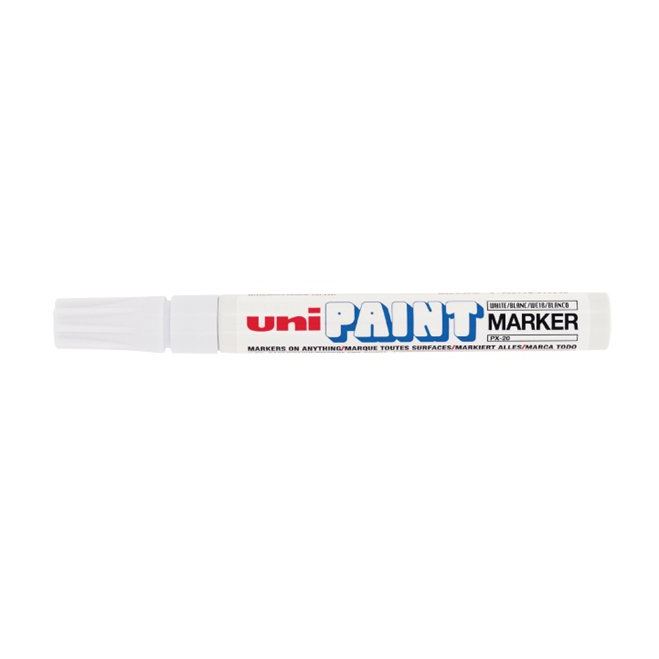 Uni PX-20 2.2-2.8mm Lakkmarker - Fehér (PX-20(L) WHITE(EU))