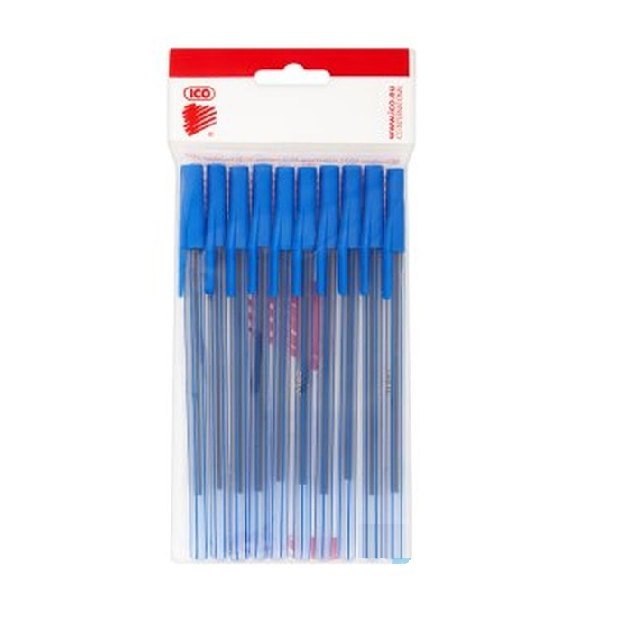 ICO Orient Kupakos golyóstoll - 0.8mm / Kék (10db) (9020003013)