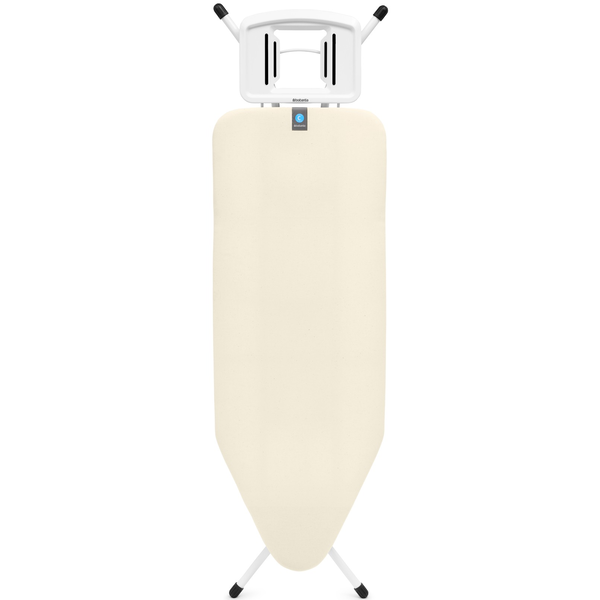 Brabantia Solid Steam Iron Rest vasalódeszka 1240x450mm - C méret, fix vasalótámasz, D=22mm fehér váz, ekrü huzat - 238840
