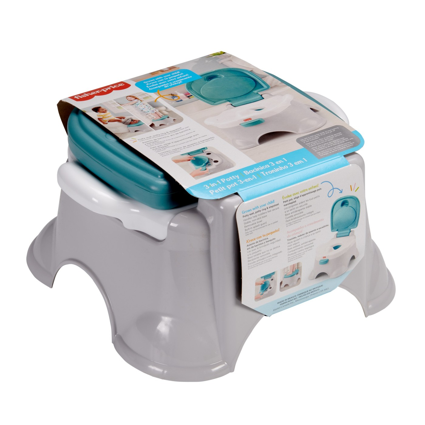 Fisher-Price GYP61 WC szűkítő Műanyag Szürke, Türkizkék (MTGYP61)