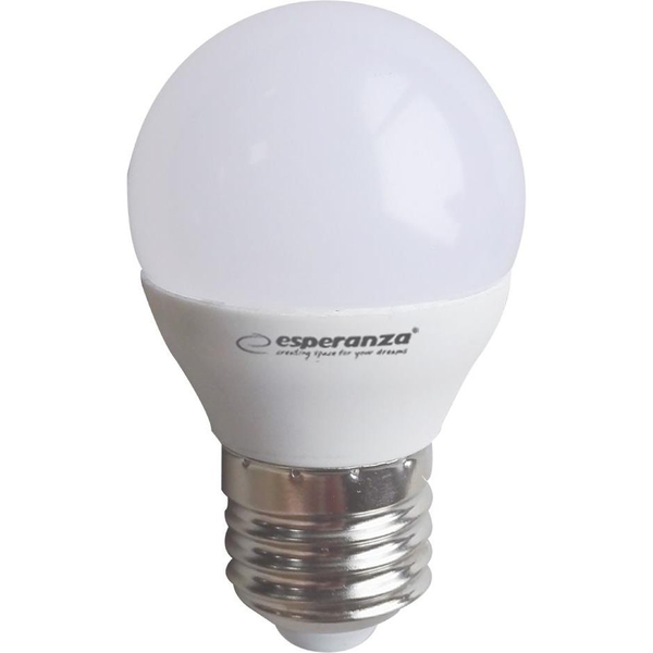 Esperanza LED žiarovka G45 E27 6W teplá biela