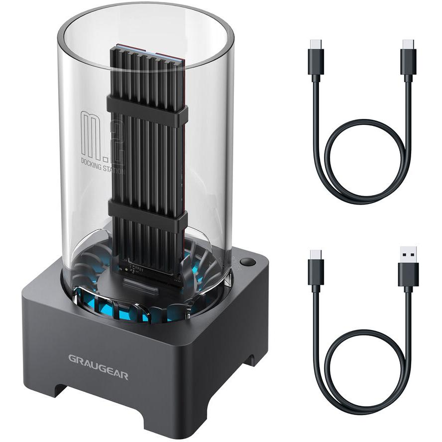 Graugear G-M2DK-AC-10G M.2 SSD dokkoló (USB 3.2 Tpye-C - PCIe/SATA III) (G-M2DK-AC-10G)