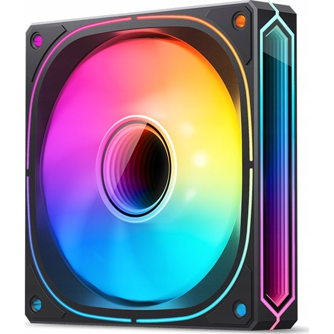 Ventilátor Jonsbo Fr-505, 12Cm, Argb 5V 3Pin, Fordított Légáramlás- Fekete (FR-505BR)