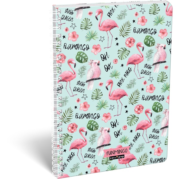 Lizzy Lollipop Funmingo A4 kockás spirálfüzet (16420)