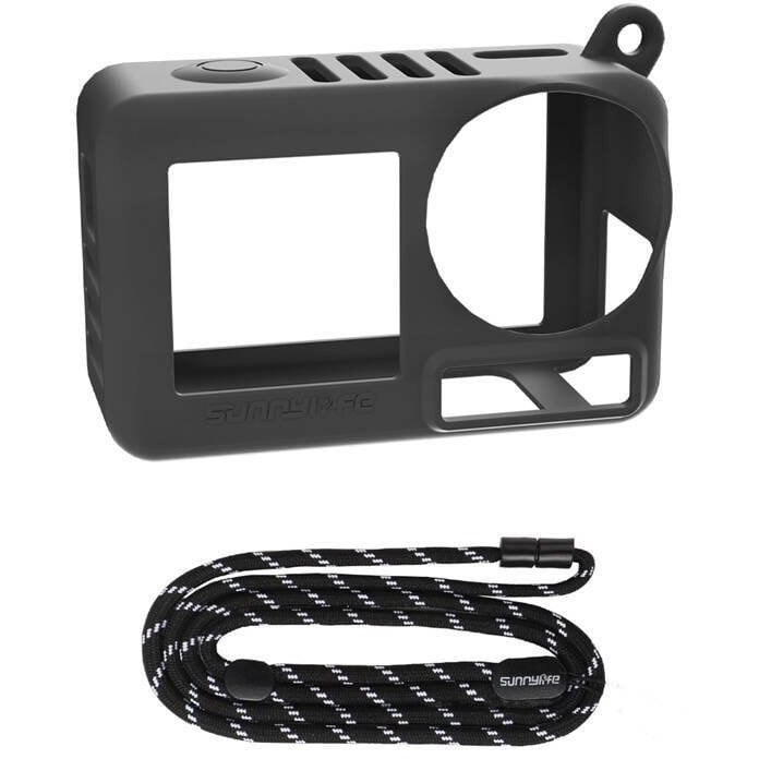 Sunnylife Silicone Cover & Strap OA5-BHT885-D for ACTION 5 PRO (black) (49677-0)